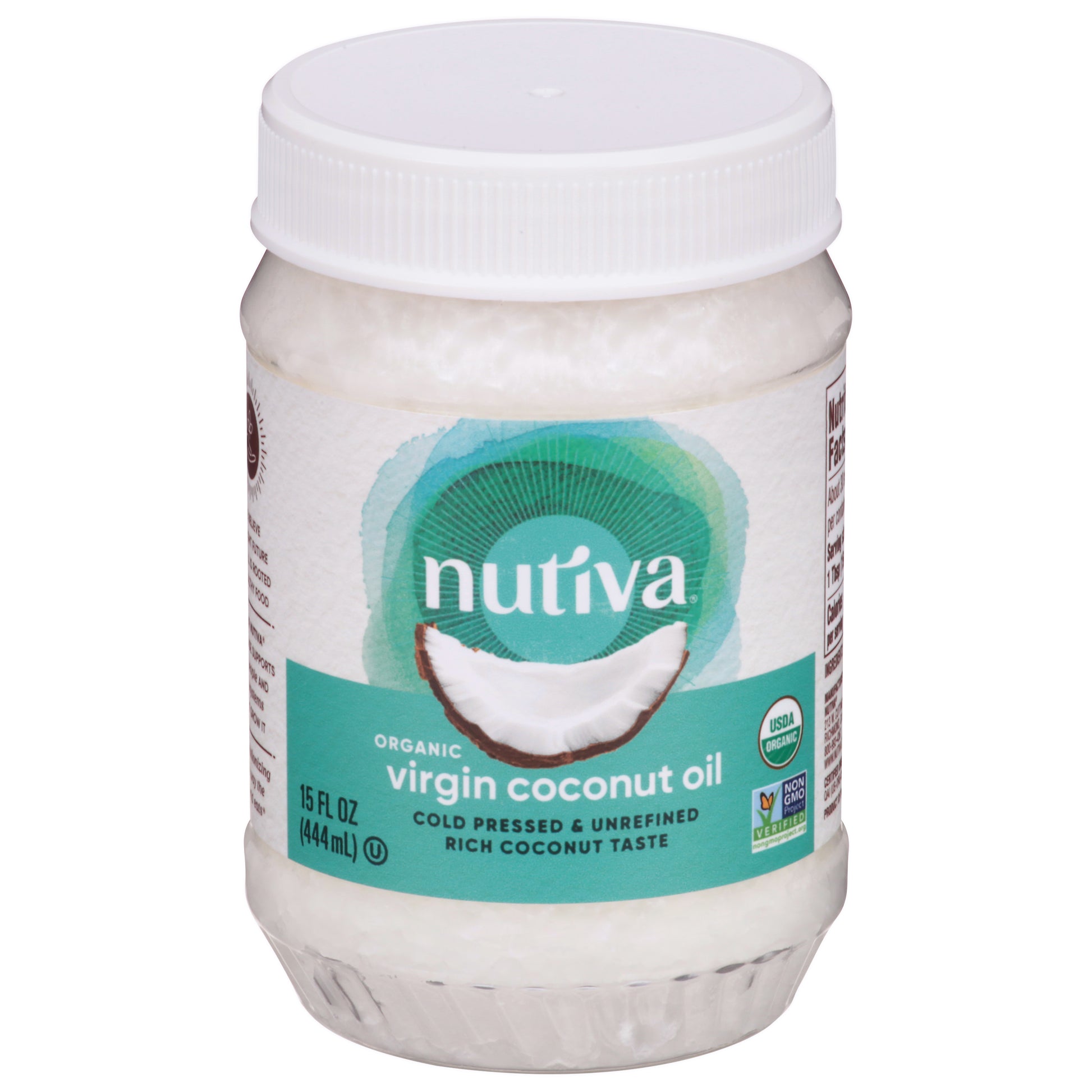 Nutiva Oil Coconut Unrefined 15 FO (Pack Of 12)