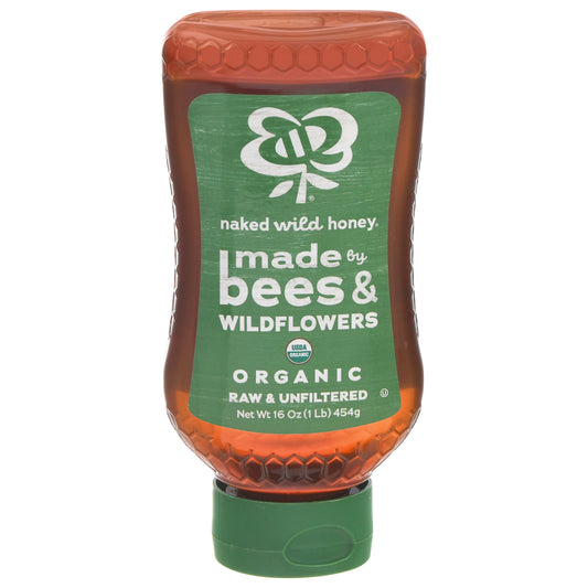 Naked Wild Honey Honey Organic Inverted Pet 16 Oz (Pack Of 12)