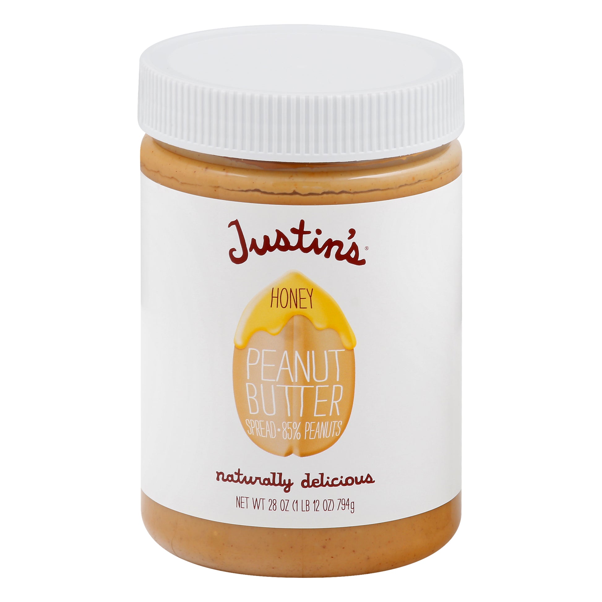 Justins Nut Butter Peanut Honey 28 oz (Pack Of 6)