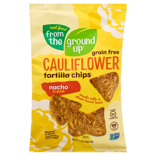 From The Ground Up Chip Tortilla Cauliflower Nacho 4.5 oz (Pack Of 12)