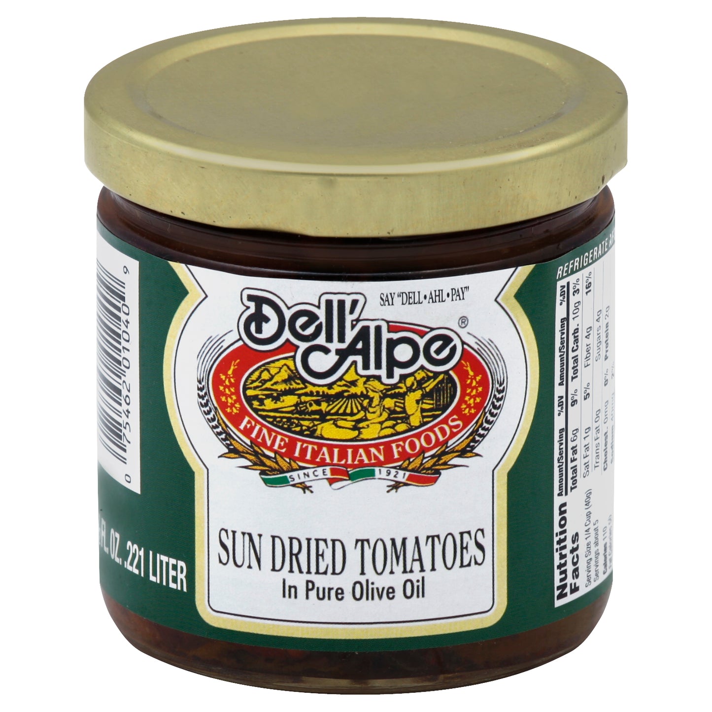 Dell Alpe Tomato Sundried 7.2 Oz (Pack Of 12)