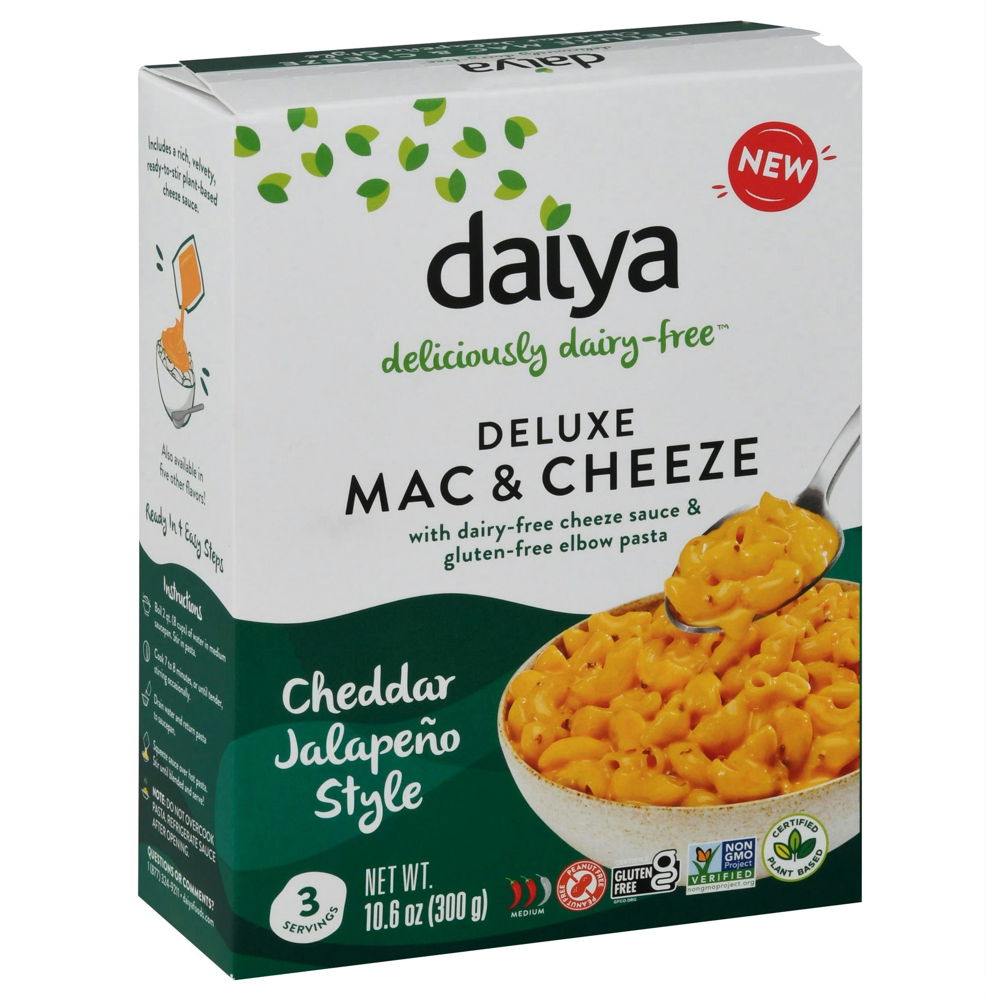 Daiya Mac & Cheese Del Cheddar Jalpeno 10.6 Oz (Pack Of 8)