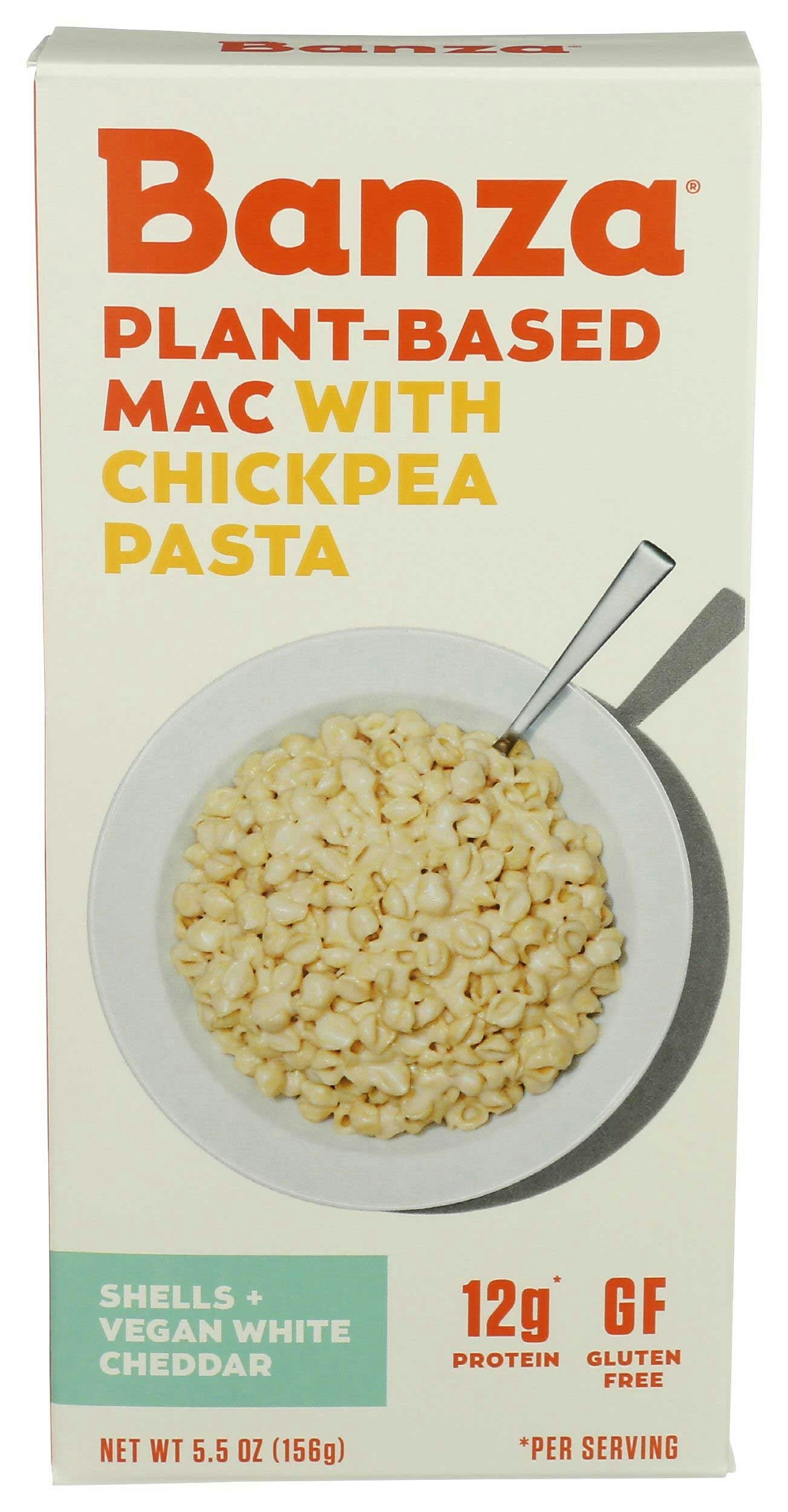 Banza Plant Based Shells Plus Vegan White Cheddar Mac with Chickpea Pasta