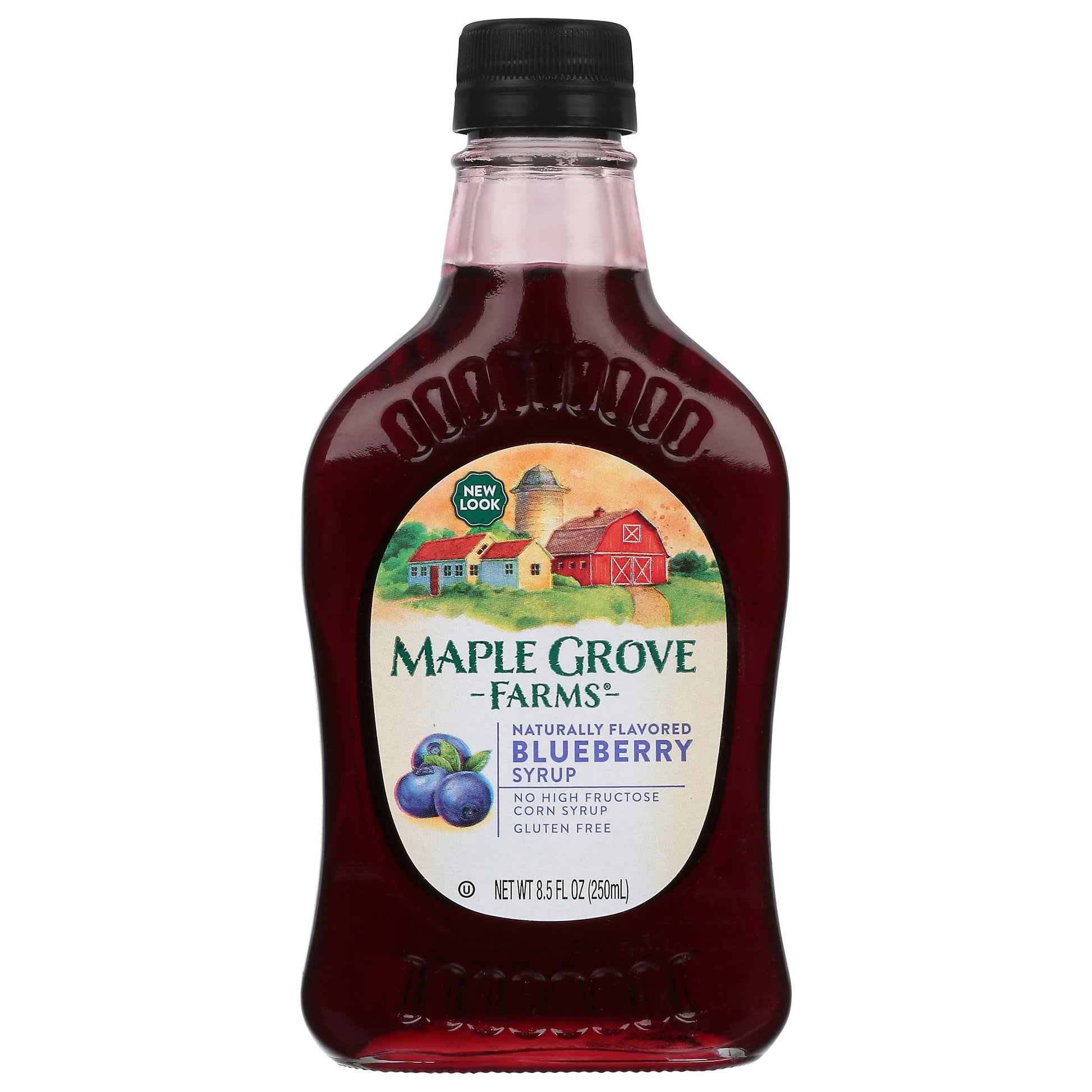 Maple Grove Syrup Natural Blueberry 8.5 oz (Pack of 6)