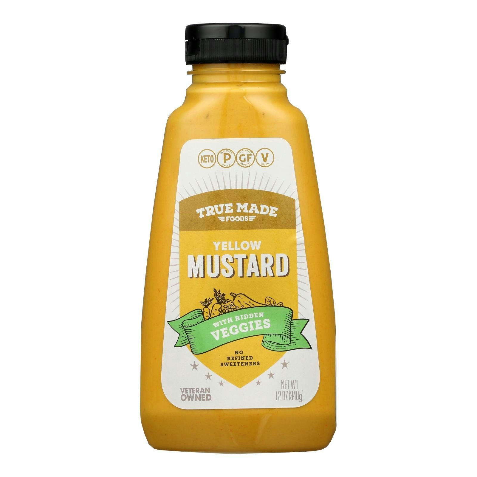 True Made Foods - Mustard Yellow Hidden Veggie 12 oz (Pack of 6)