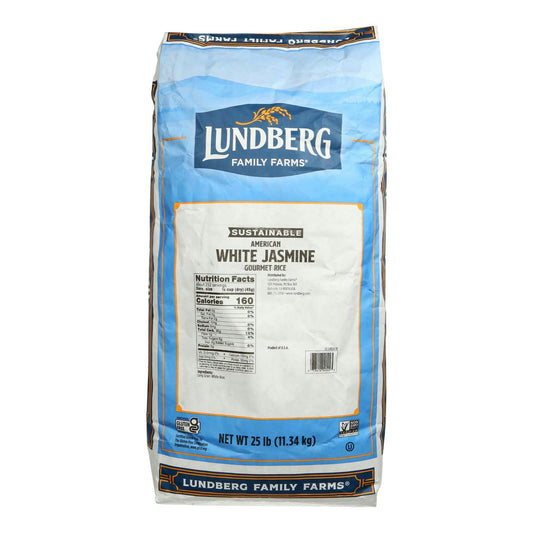 Lundberg Family Farms EcoFarmed Rice Jasmine White - 25 lb bag