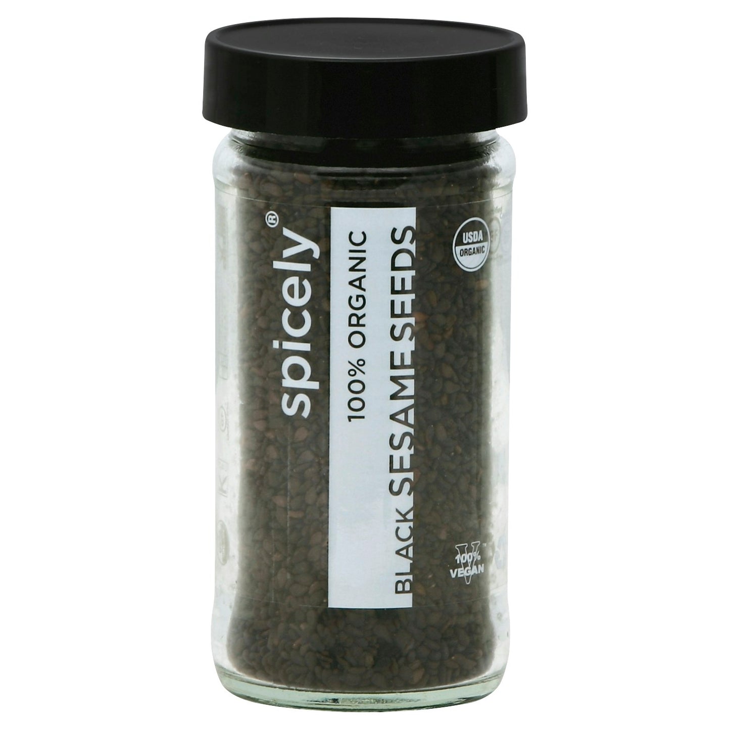 Spicely Organics Spice Sesame Seed Black Jar 2 Oz Pack of 3