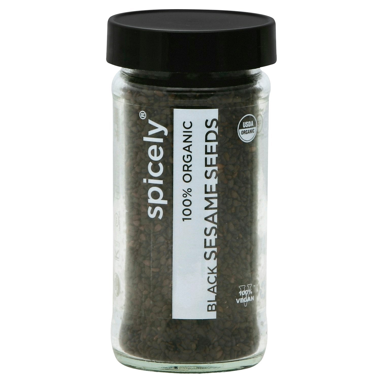 Spicely Organics Spice Sesame Seed Black Jar 2 Oz Pack of 3