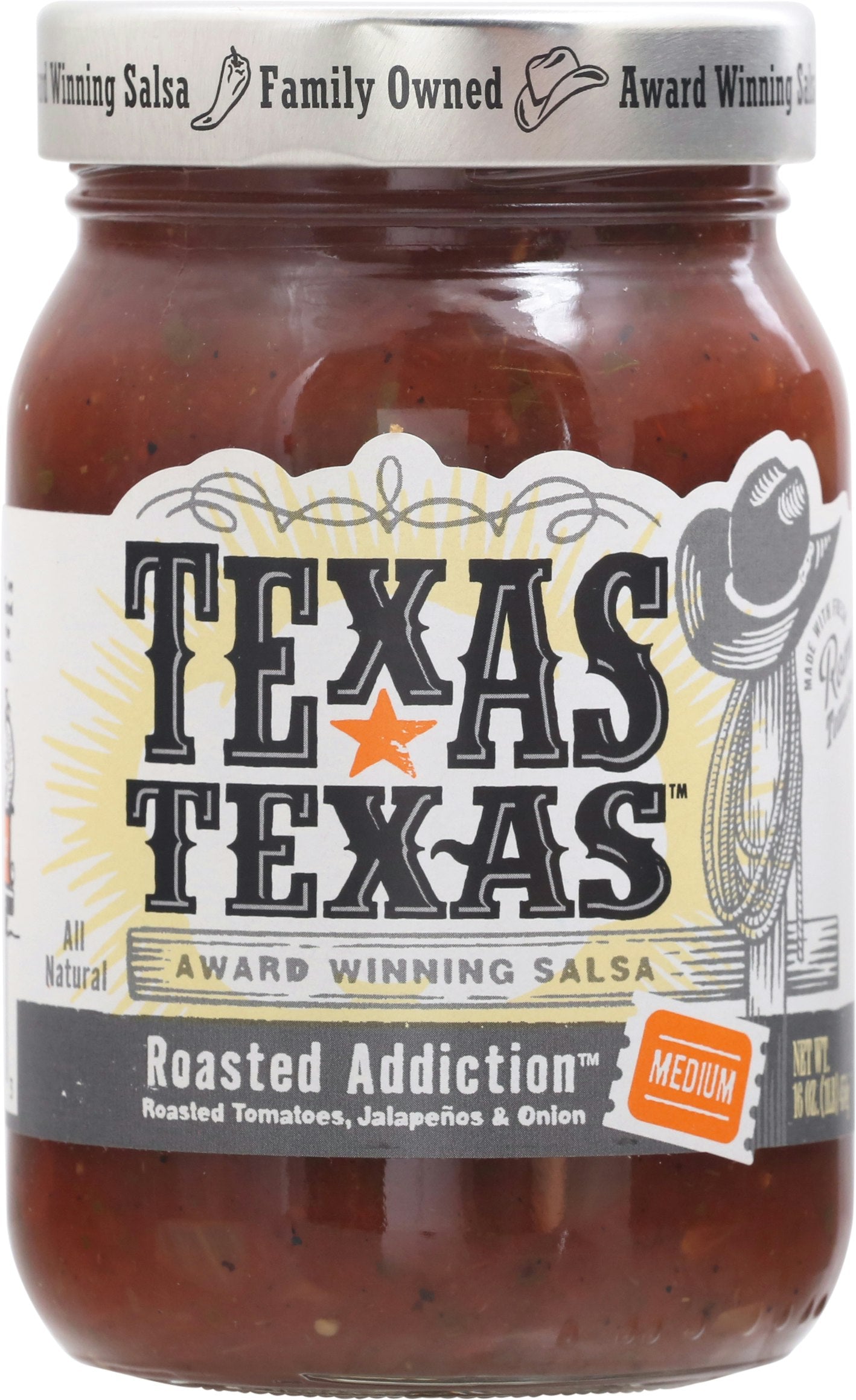 Texas Texas Salsa Roasted Addiction 16 Oz Pack of 6