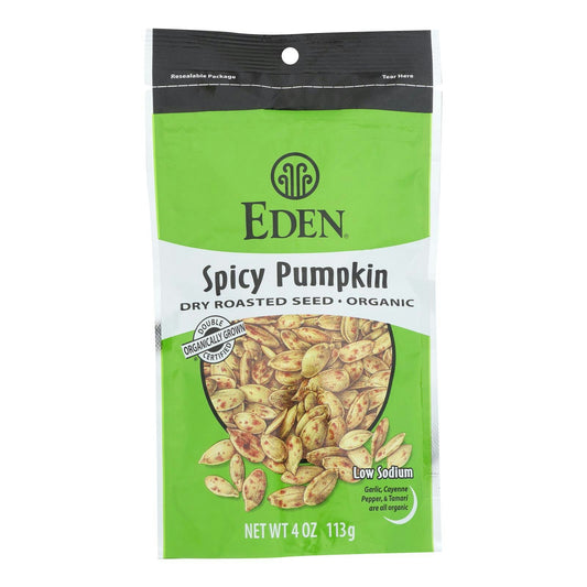 Eden Foods Eden Organic Spicy Dry Roasted Pumpkin Seeds 4 oz (Pack of 15)