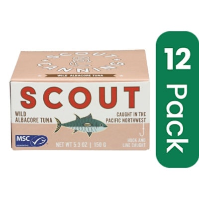 Scout Wild Albacore Tuna - 5.3 Ounce (Pack of 12)