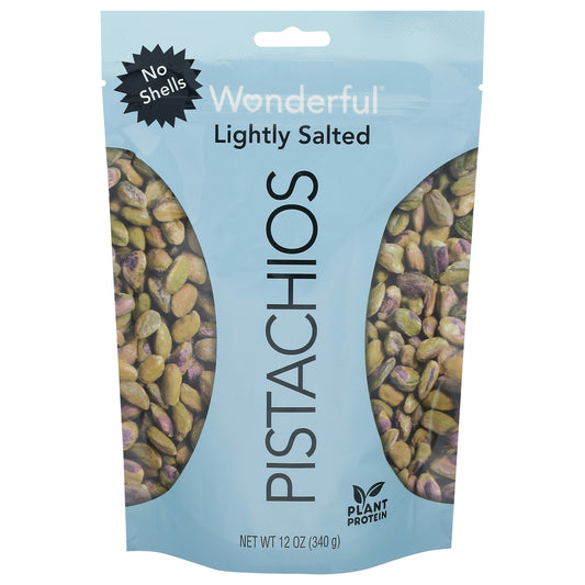 Wonderful Lightly Salted Pistachios 12 oz (Pack of 12)