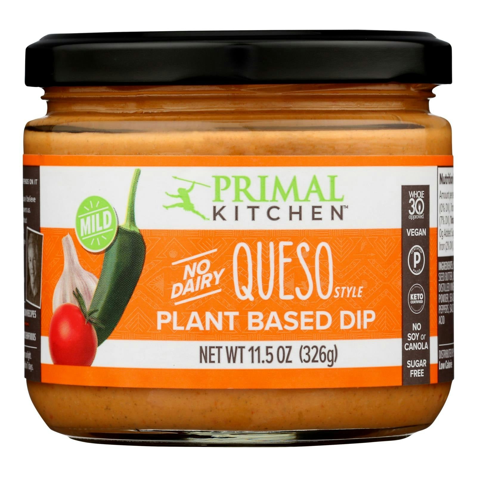 Primal Kitchen - Dip Vegan Queso Mild 11.5 oz (Pack of 6)