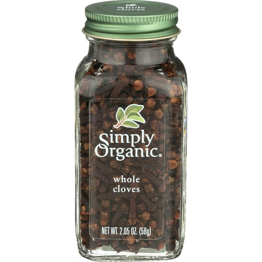Simply Organic Whole Cloves 2.05 Oz Pack of 6