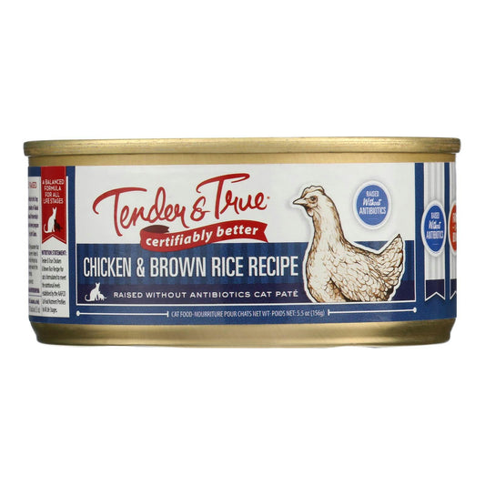 Tender & True Cat Food Chicken And Brown Rice 5.5 oz (Pack of 24)