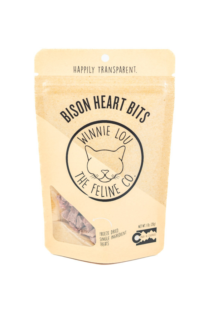 Winni Lou- The Winni Lou The Feline Co Treat Cat Bison Heart