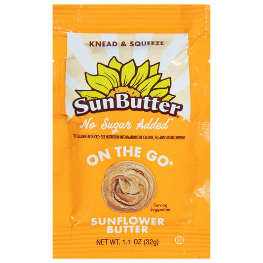 Sunbutter Natural Butter Sunflower No Sugar 1.1 Oz (Pack Of 30)