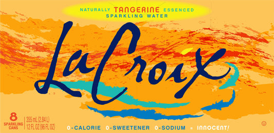 La Croix Water Sparkling Tangerine 8Pack 96 Fl Oz (Pack of 3)