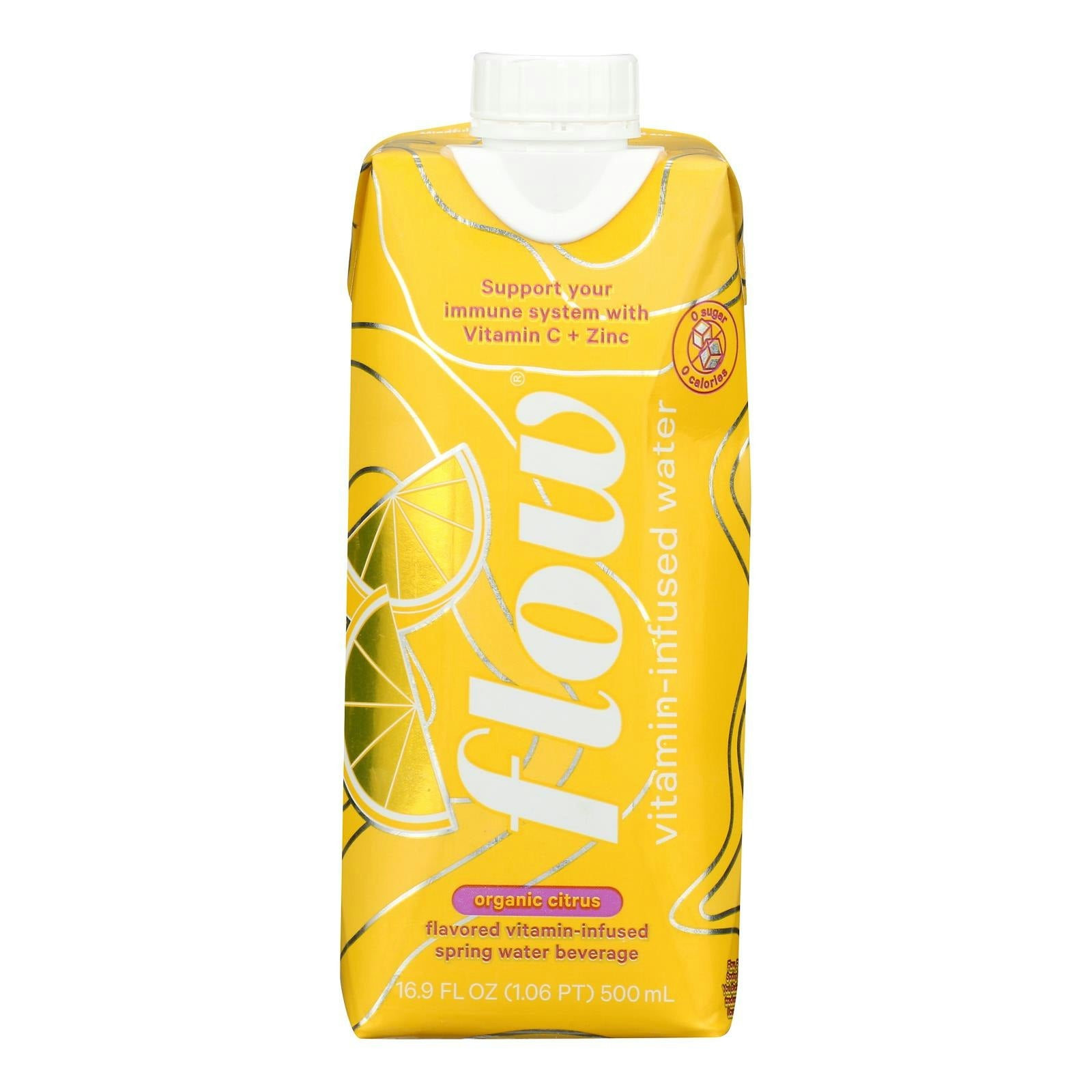 Flow Water Vitamin Citrus Organic 16.9 Fl Oz (Pack Of 12)