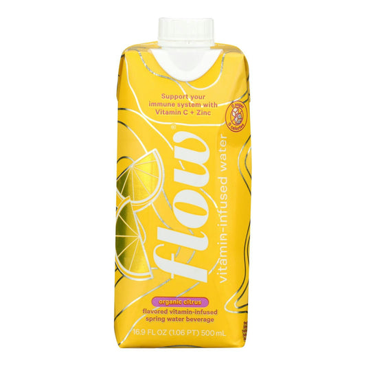 Flow Water Vitamin Citrus Organic 16.9 Fl Oz (Pack Of 12)