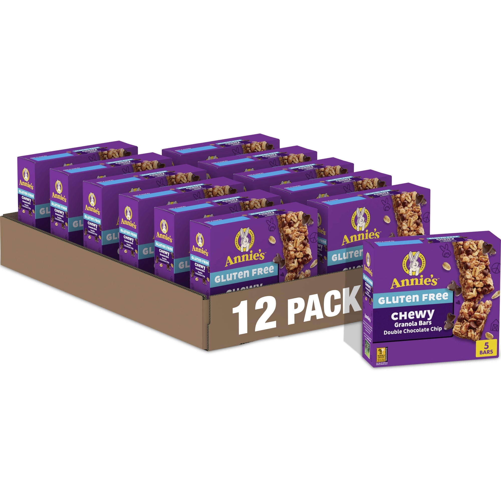 Annie's Homegrow.n Granola Bar Double Chocolate Chip Gluten Free