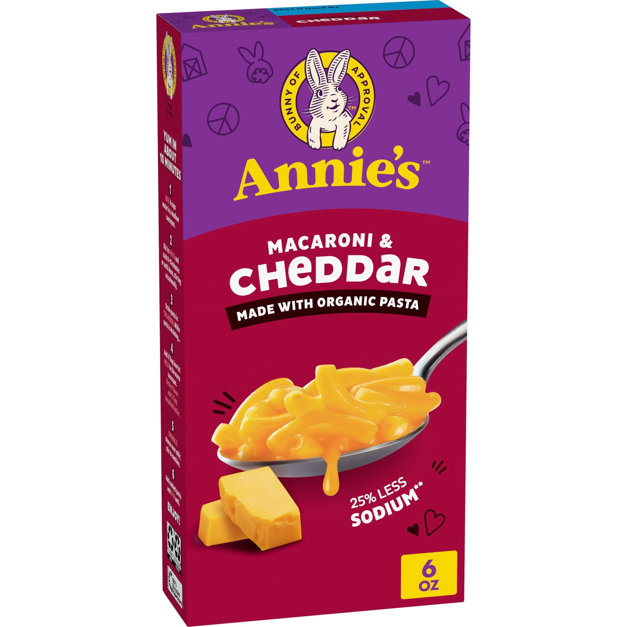 Annie's Homegrown Low Sodium Natural Mac and Cheese