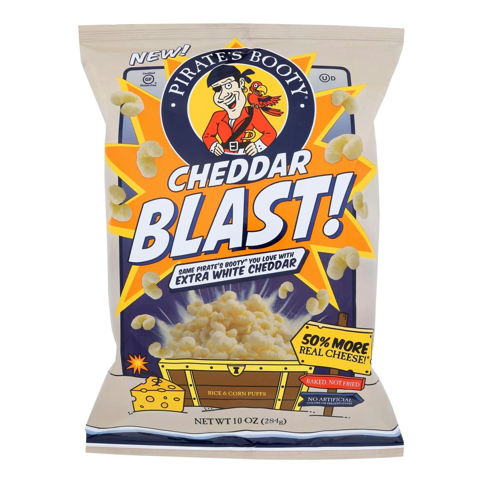 Pirate's Booty - Pirate Booty Cheddar Blast 10 oz (Pack of 6)