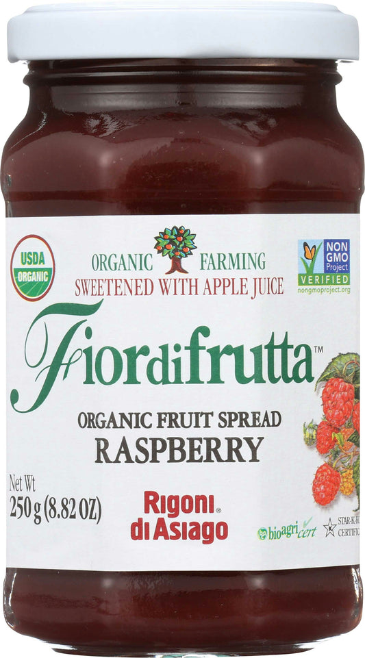 Fiordifrutta Organic Raspberry Fruit Spread - 8.82 Ounce (Pack of 6)