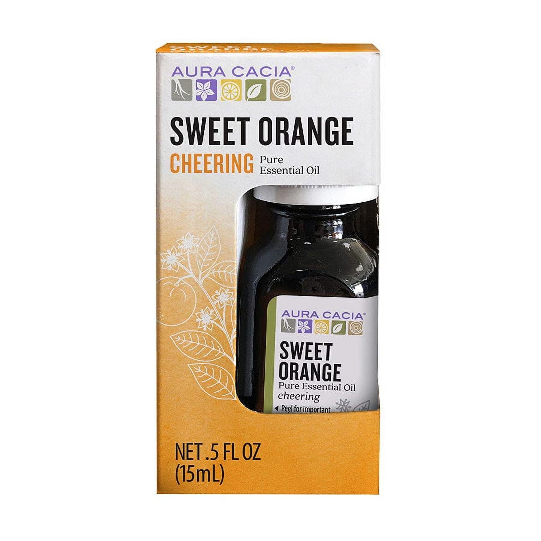 AURA CACIA (Pack of 12) Aura Cacia Essential Oil Sweet Orange Boxed 0.5 Oz
