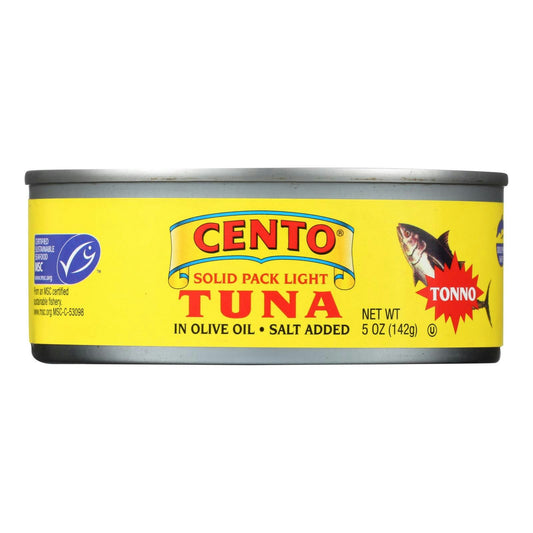 Cento Solid Pack Light Tuna - Cento Tonno 5 oz (Pack of 24)