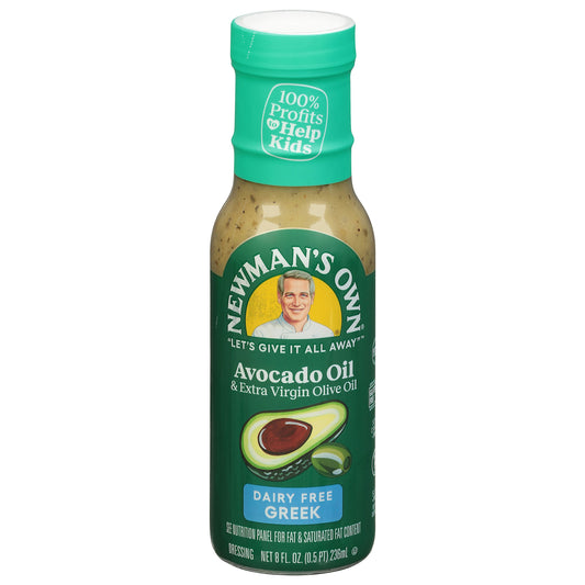 Newmans Own Dressing Olive Oil Greek Avocado O 8 Oz (Pack of 6)