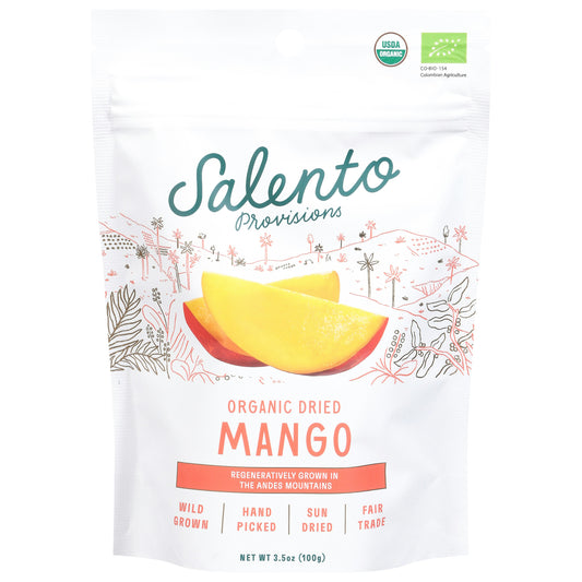 Salento Provisions Mango Dried Sweet Organic 3.5 Oz Pack of 6