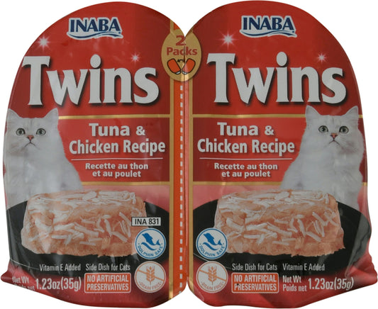 Inaba Food Cat Tuna & Chicken Recipe 2.46 Oz Pack of 8