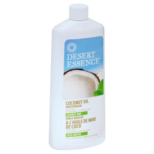 Desert Essence Mouthwash Coconut Oil 16 Fl oz (Pack of 3)