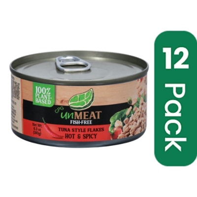 Unmeat Fish Free Tuna Hot Spicy 6.35 Oz (Pack of 12)