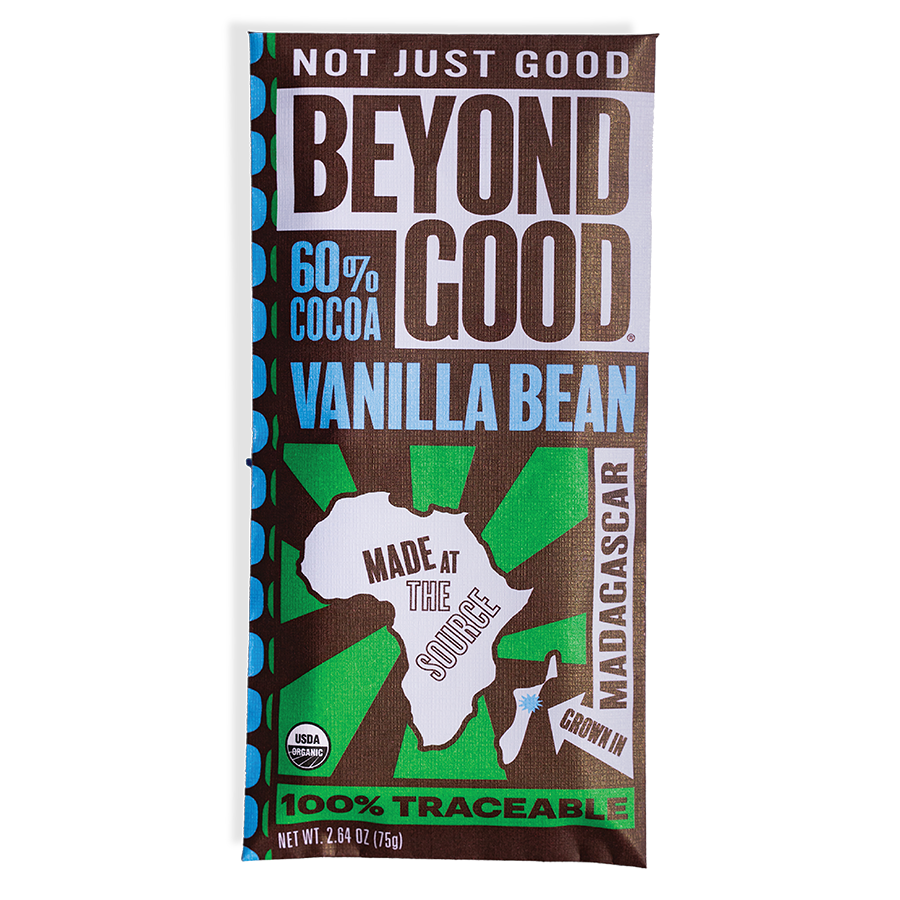 Beyond Good Chocolate Bar 60% Vanilla Bean