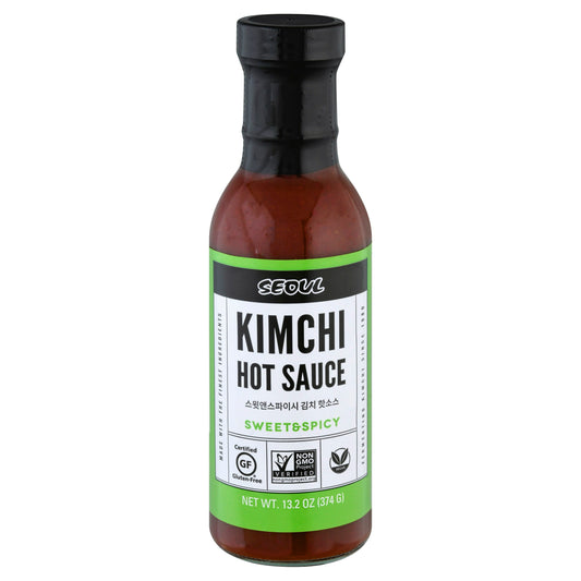 Seoul Sauce Hot Kimchi Sweet and Spicy 13.2 oz (Pack of 6)