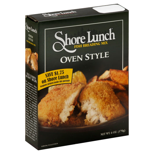Shore Lunch Mix Butter Fat free Oven Style 6 Oz (Pack of 10)
