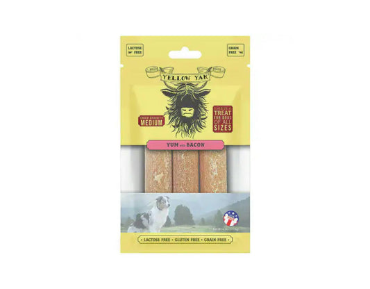 Yellow Yak - Bacon Yum Medium Density Chew - 4.5 oz (Pack of 6)
