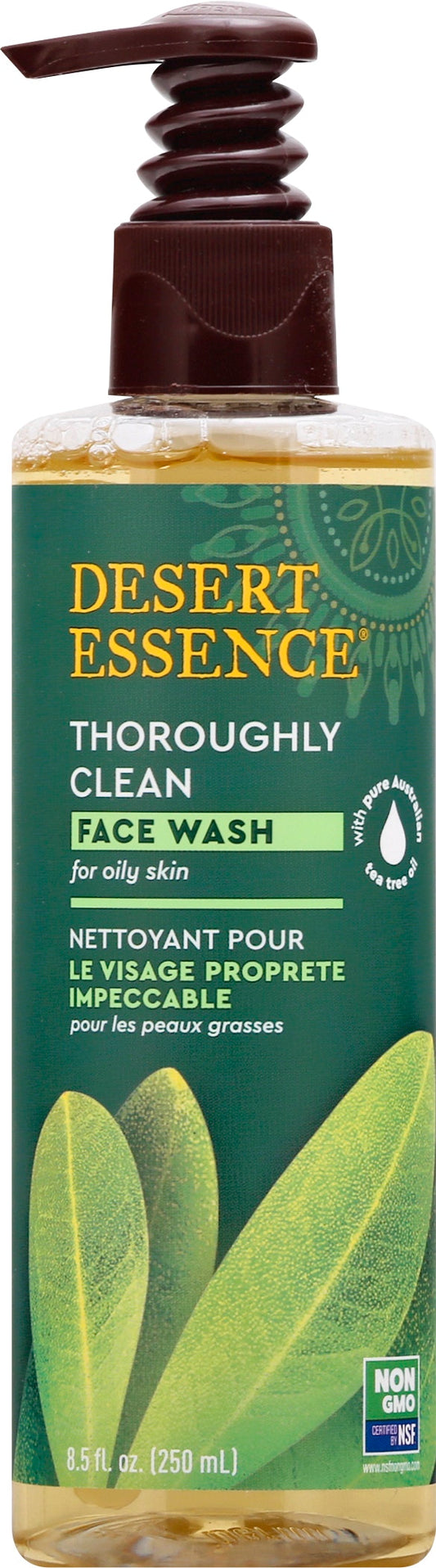 Desert Essence Wash Face Thoroughly Clean 8.5 Fl Oz (Pack of 3)