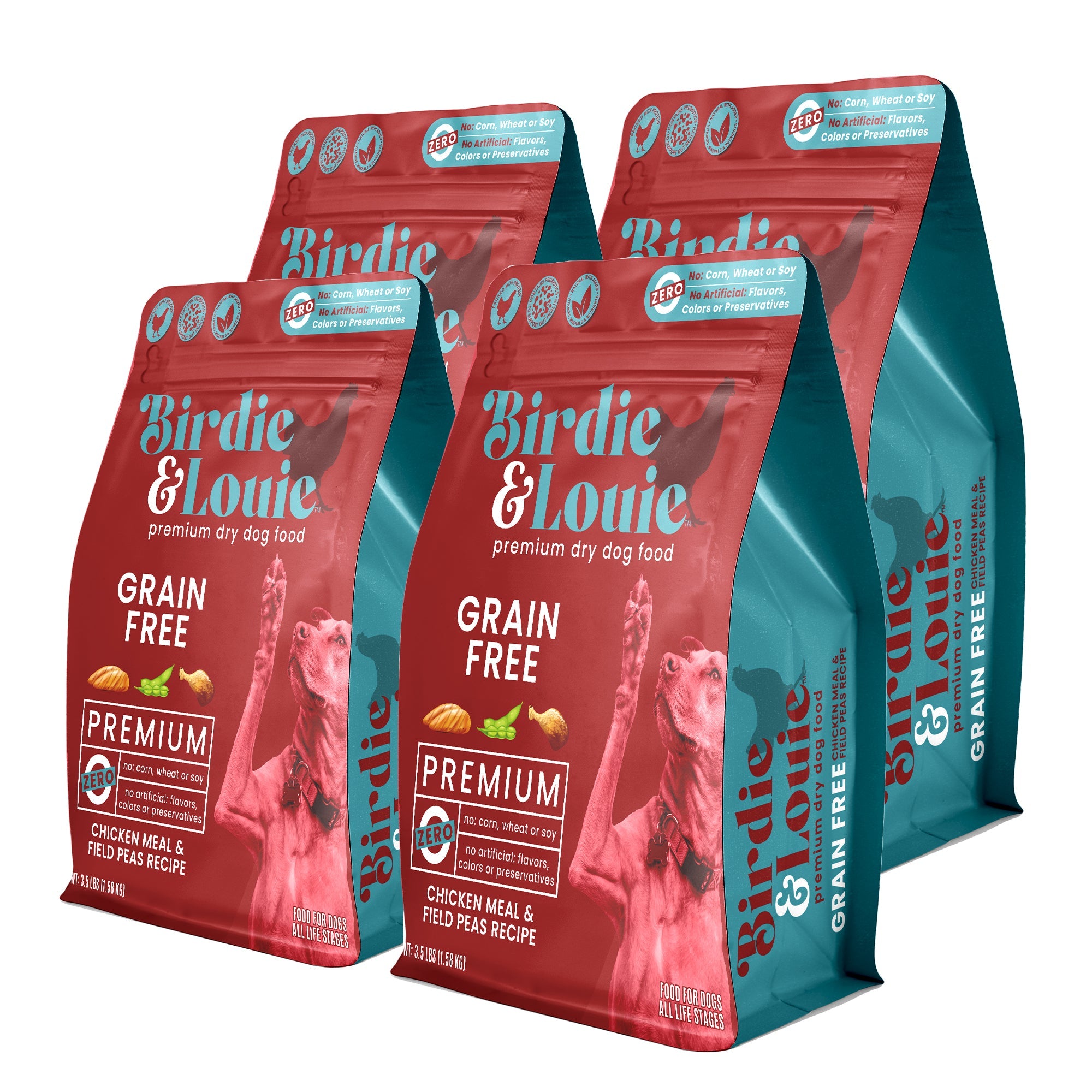 Birdie And Louie Food Dog Dry Chicken Peas