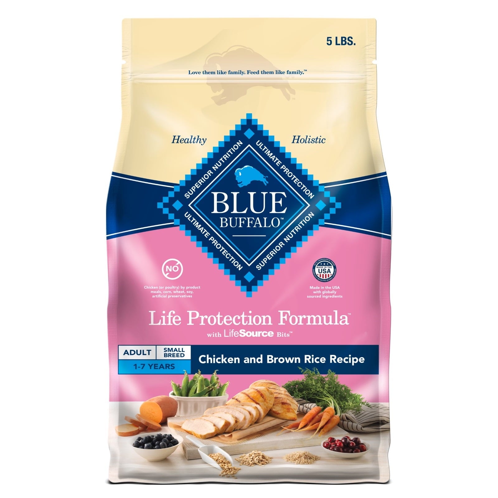 Blue Buffalo Food Dog Small Breed Adult Chicken Brown Rice