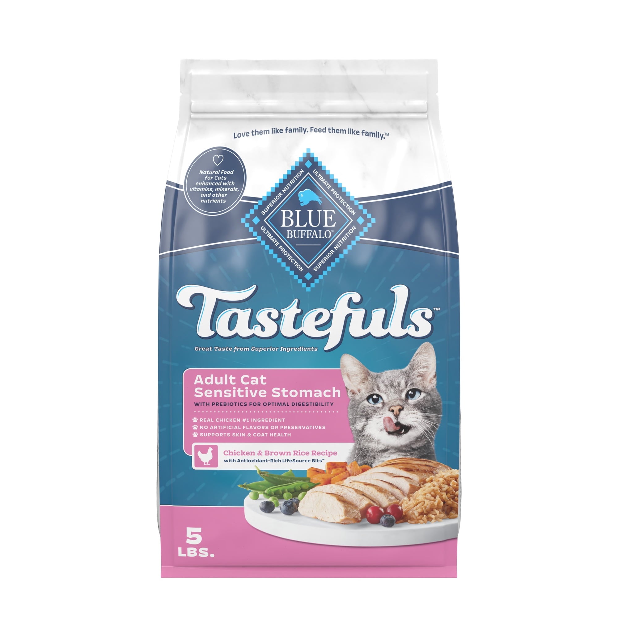 Blue Buffalo Cat Food Adult Sensitive Chicken & Brown Rice