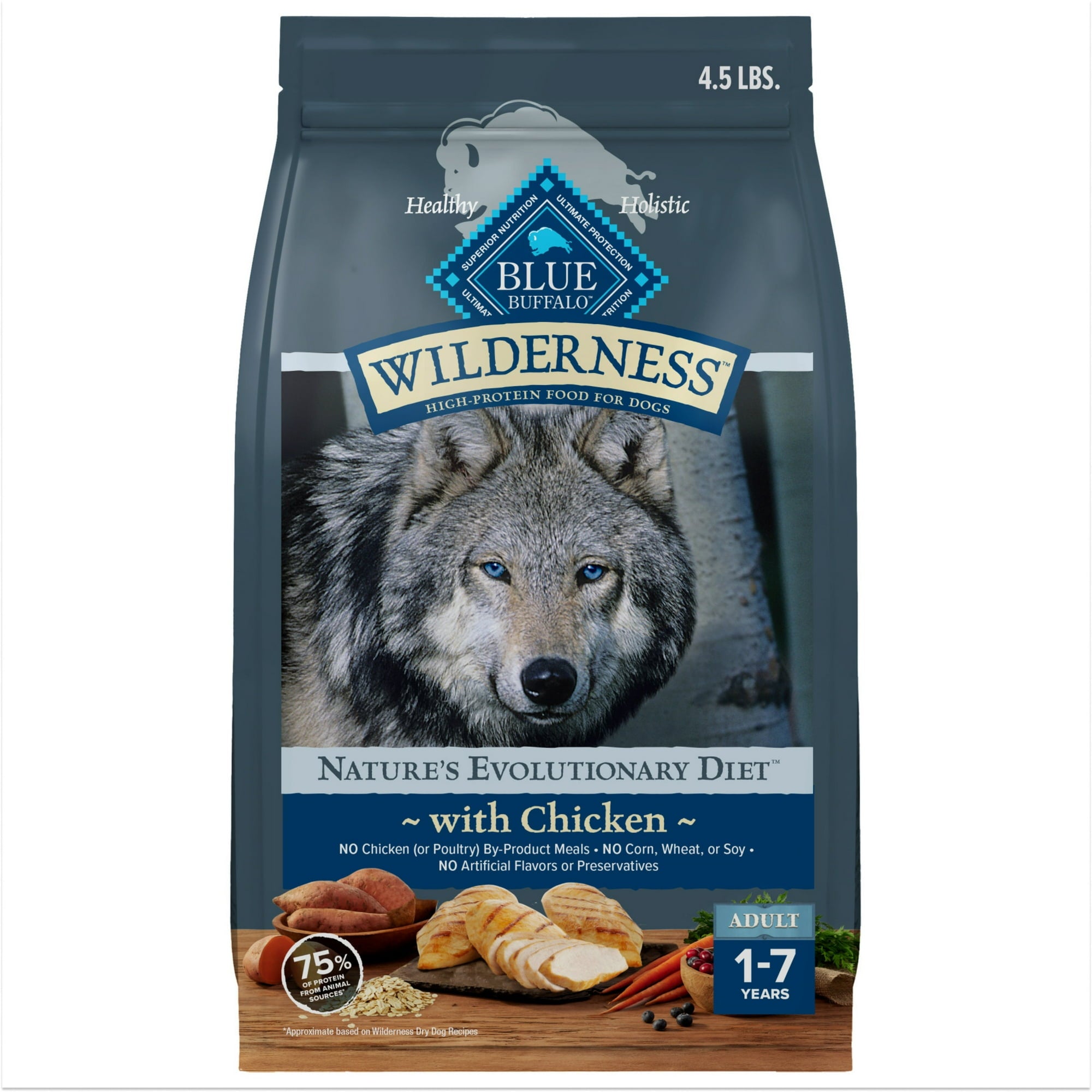 Blue Buffalo Dog Food Adult Chicken Wilderness