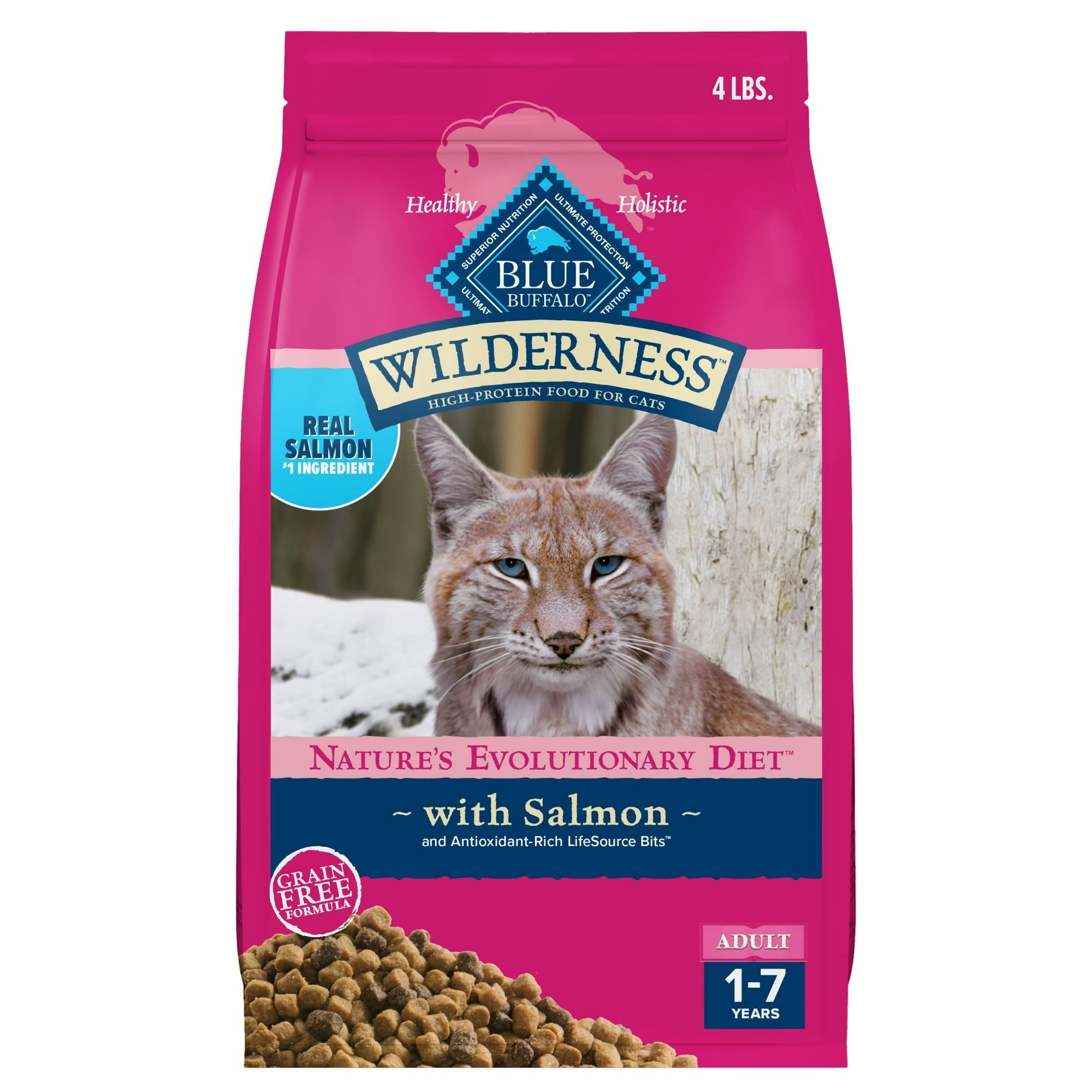 Blue Buffalo Food Cat Dry Adult Salmon