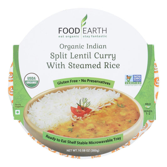 Food Earth - Entree Organic Lentil Curry 10.58 oz (Pack of 6)
