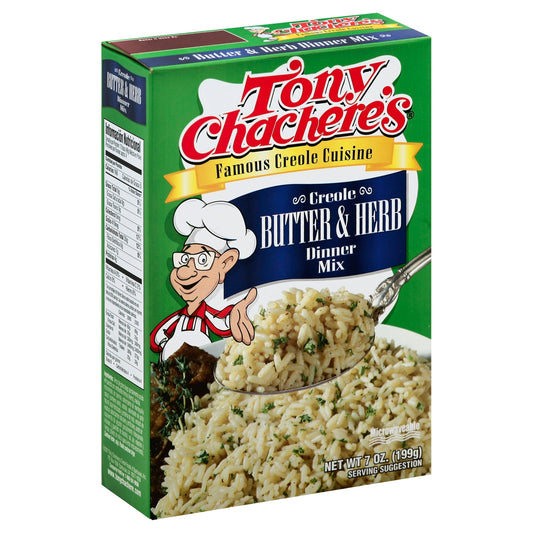 Tony Chacheres Rice Dinner Creole Butter Herb 7 oz (Pack of 12)