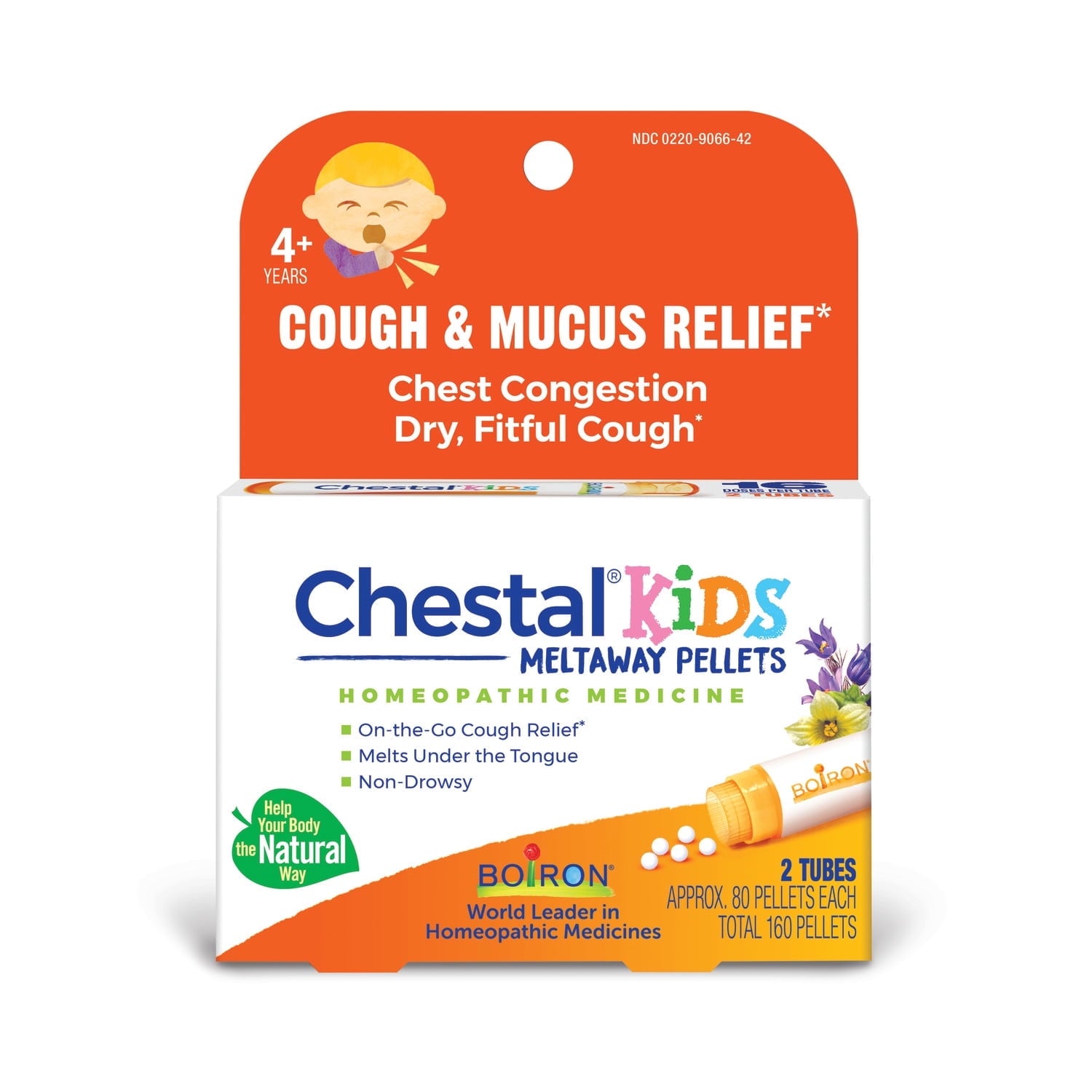 BOIRON (Pack of 6) Boiron Kids Chestal Meltway Pellets 2 Each