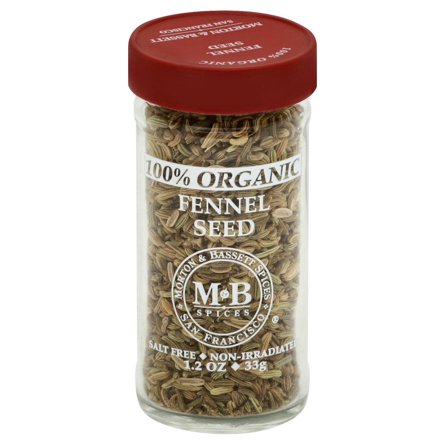 Morton & Bassett Fennel Seed Organic 1.2 Oz Pack of 3