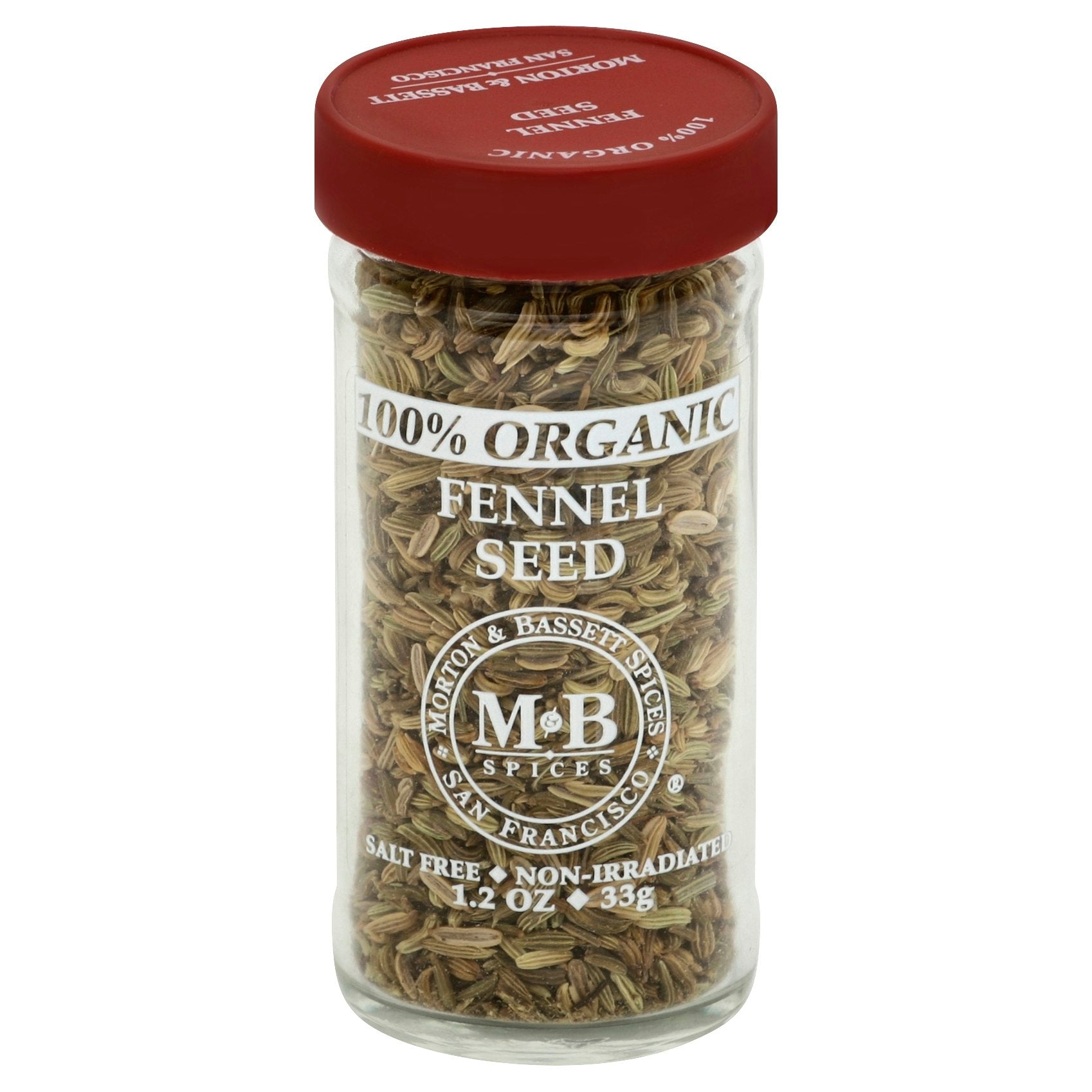 Morton & Bassett Fennel Seed Organic 1.2 Oz Pack of 3